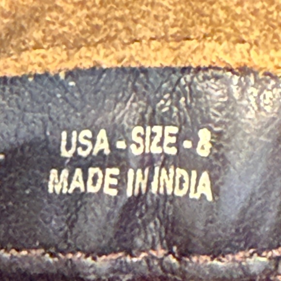 NWT Crevo Genuine Leather Suede Mules Size 8 Shoes Memory Foam Footbed Cowgirl - Picture 9 of 9